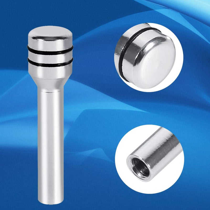 VGEBY 2 Pcs Car Lock Knob, Aluminum Interior Door Lock Bolt Pin Cover Door Pull Pins for Car SUV Truck Automobile (Color : Silver) - Image 2